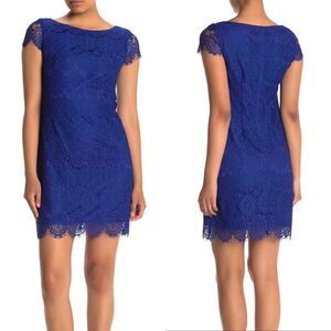 sachin and babi light blue dress Eliza J Satin Off-the-Shoulder Cocktail Dress